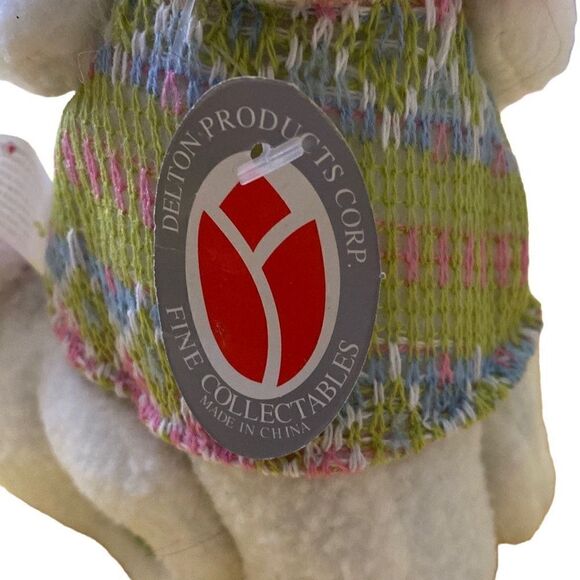 Rare Delton Fine Collectables 12” Easter Bunny - Picture 6 of 7